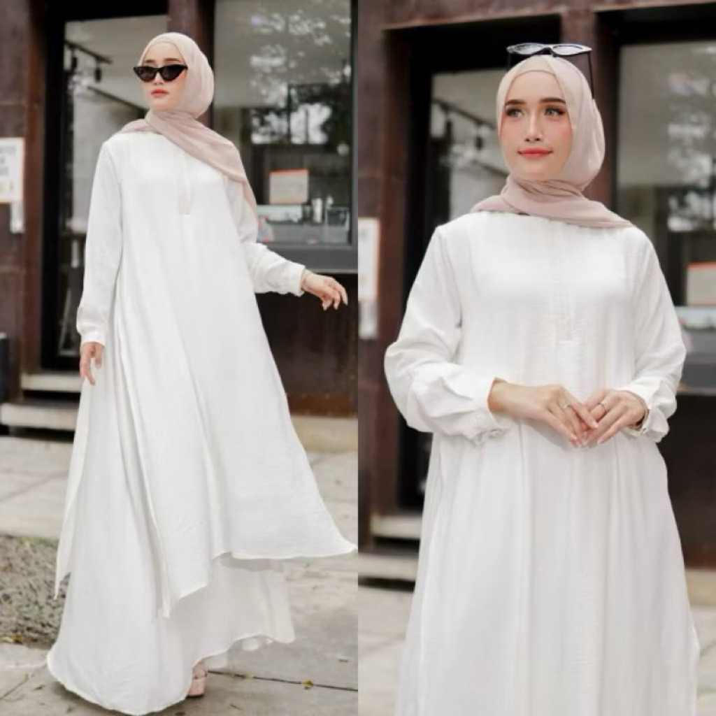 Dress | Gamis Winody 2 Layer Terbest Seller