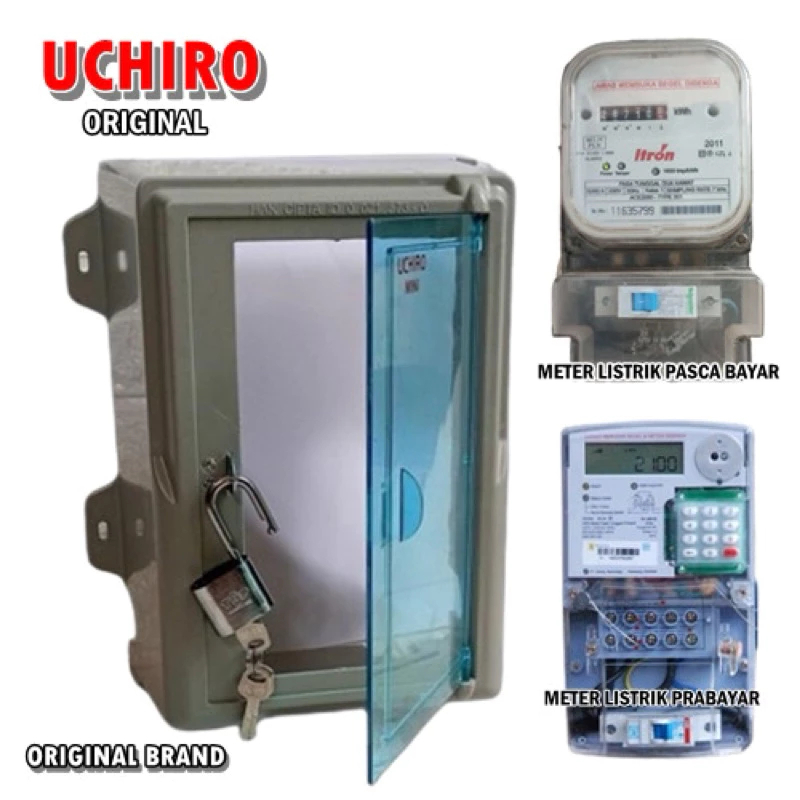 Box KWH Tutup Meteran Listrik Box KWH Meter Listrik UCHIRO - Box KWH Penutup Prabayar Pascabayar