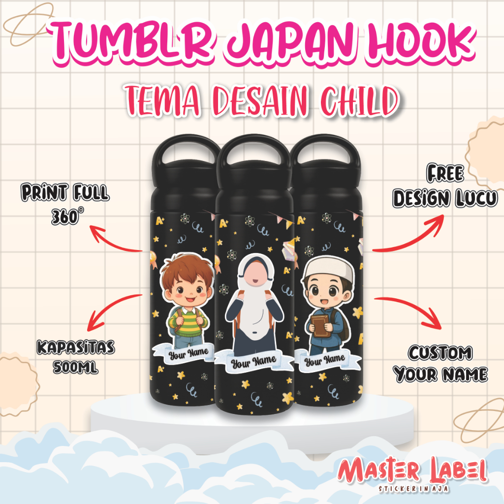 Part 2 - Tumblr custom nama Tumbler Custom botol minum custom kado unik souvenir unik Tumbler Japan 