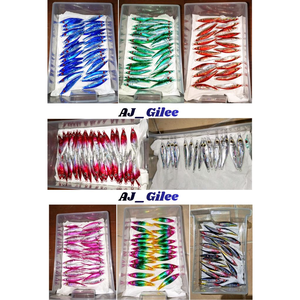 jig AJ gilee micro jig 10g micro jig singking umpan casting umpan micro jig