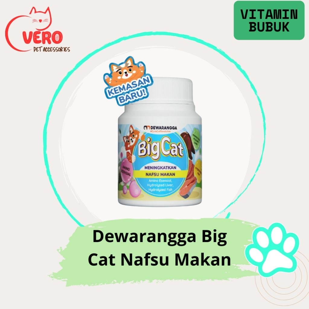 Dewarangga Big Cat Vitamin Penggemuk Dan Penambah Nafsu Makan Kucing Isi 15 Kapsul