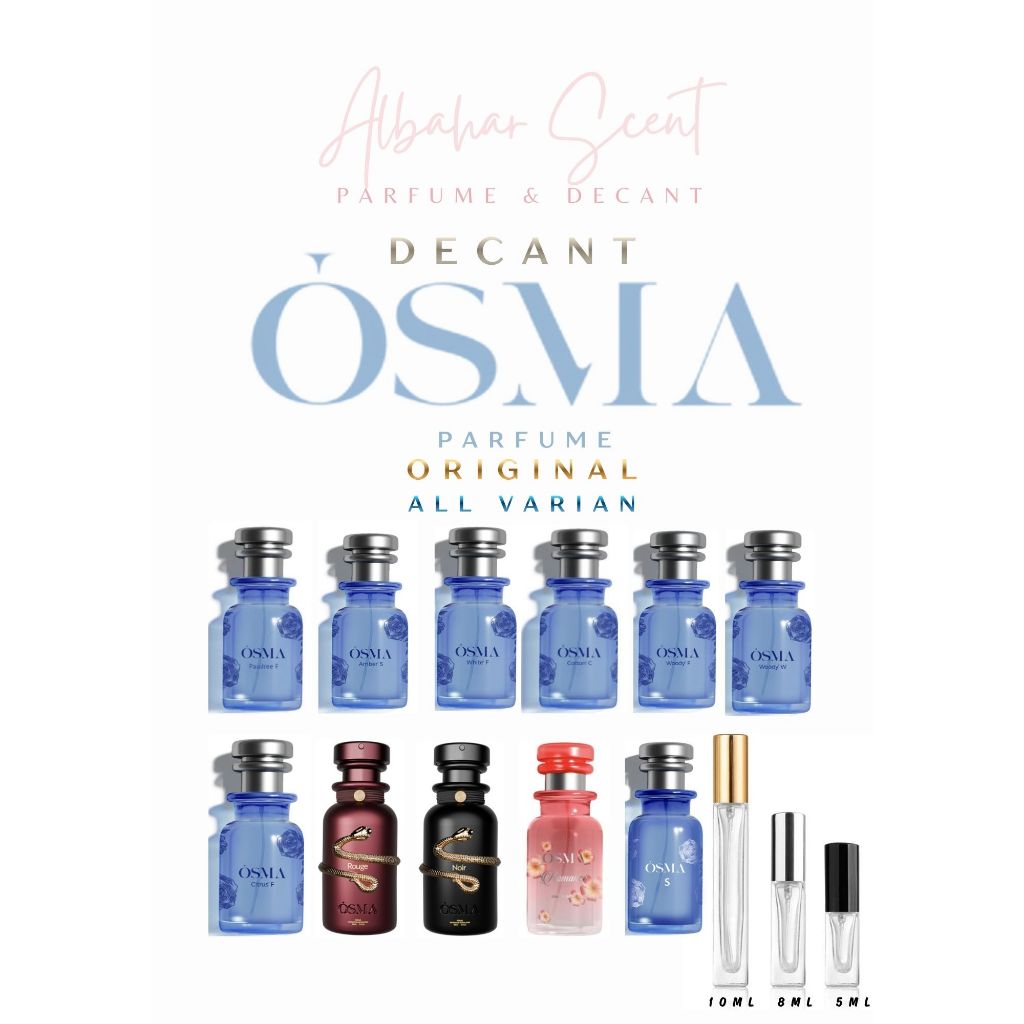 DECANT PARFUM OSMA ALL COLLECTION ORIGINAL BOTOL PREMIUM / Decant Osma Original / Decant Osma Amber 