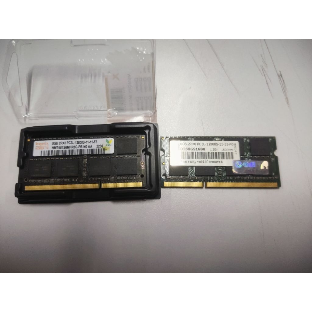 2x RAM SODIMM DDR3L 8GB 1600MHz