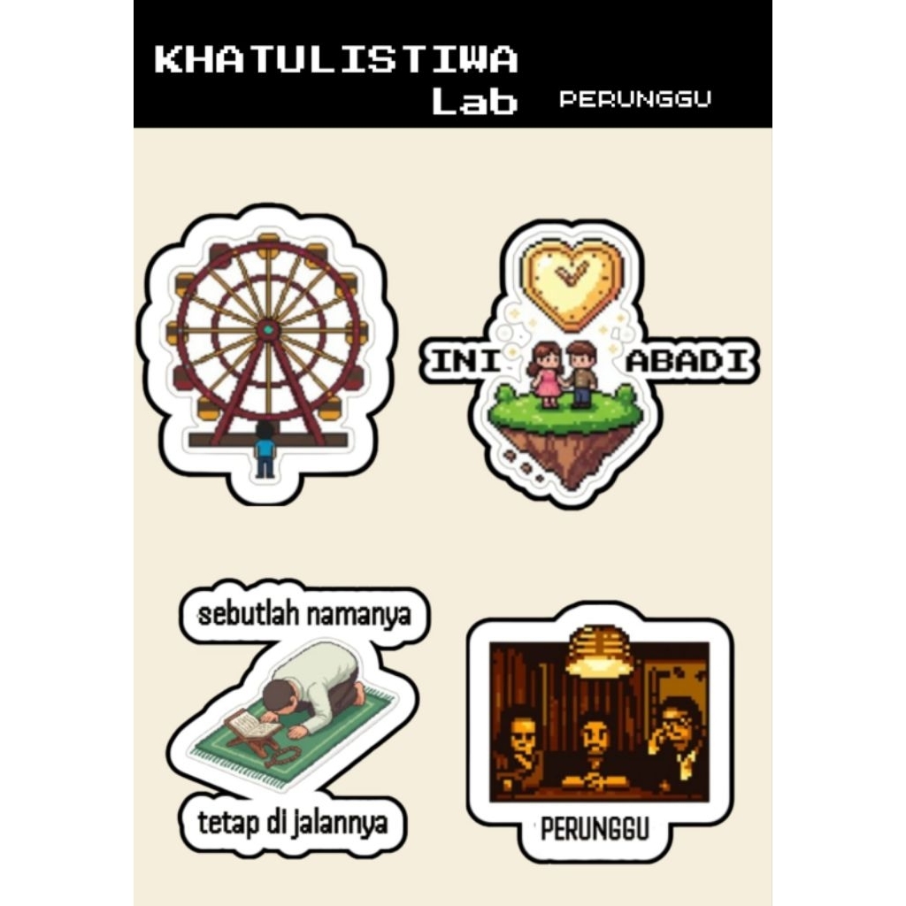 Stiker Pack Perunggu by Khatulistiwa Lab