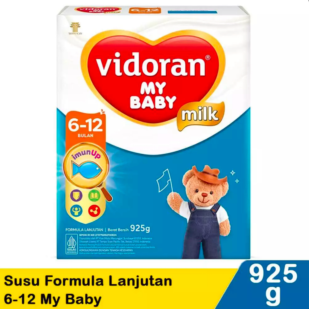 Susu Formula Susu Bayi Susu Balita Vidoran 6-12 Bulan 925 gram