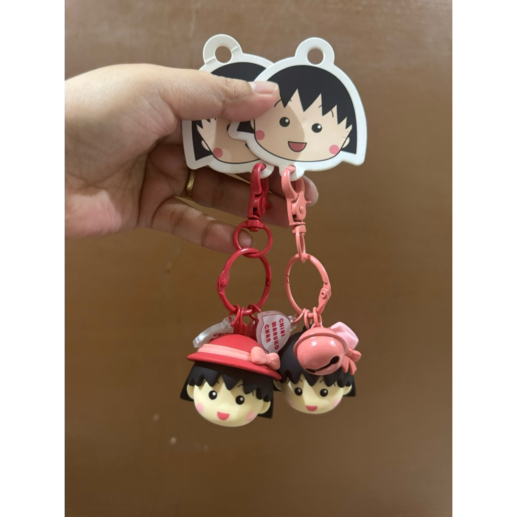 Gantungan Kunci Karakter Chibi Maruko Chan / Gantungan Kunci Lonceng karakter Chibi Maruko Chan / Ga