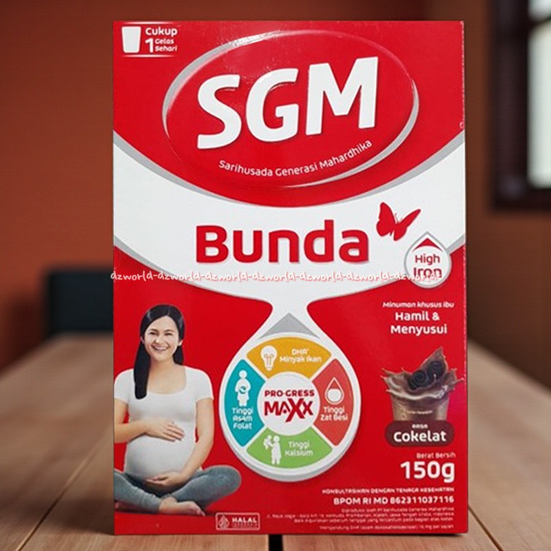 SGM Bunda 150gr Susu Hamil & Menyusui Rasa Coklat Jeruk Susu Bubuk Untuk Ibu Hamil Pregnant Milk Pow