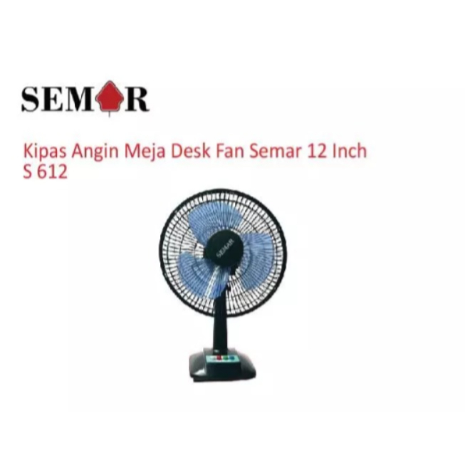 Kipas Angin Duduk/Meja Semar 12 Inch S-612 2in1