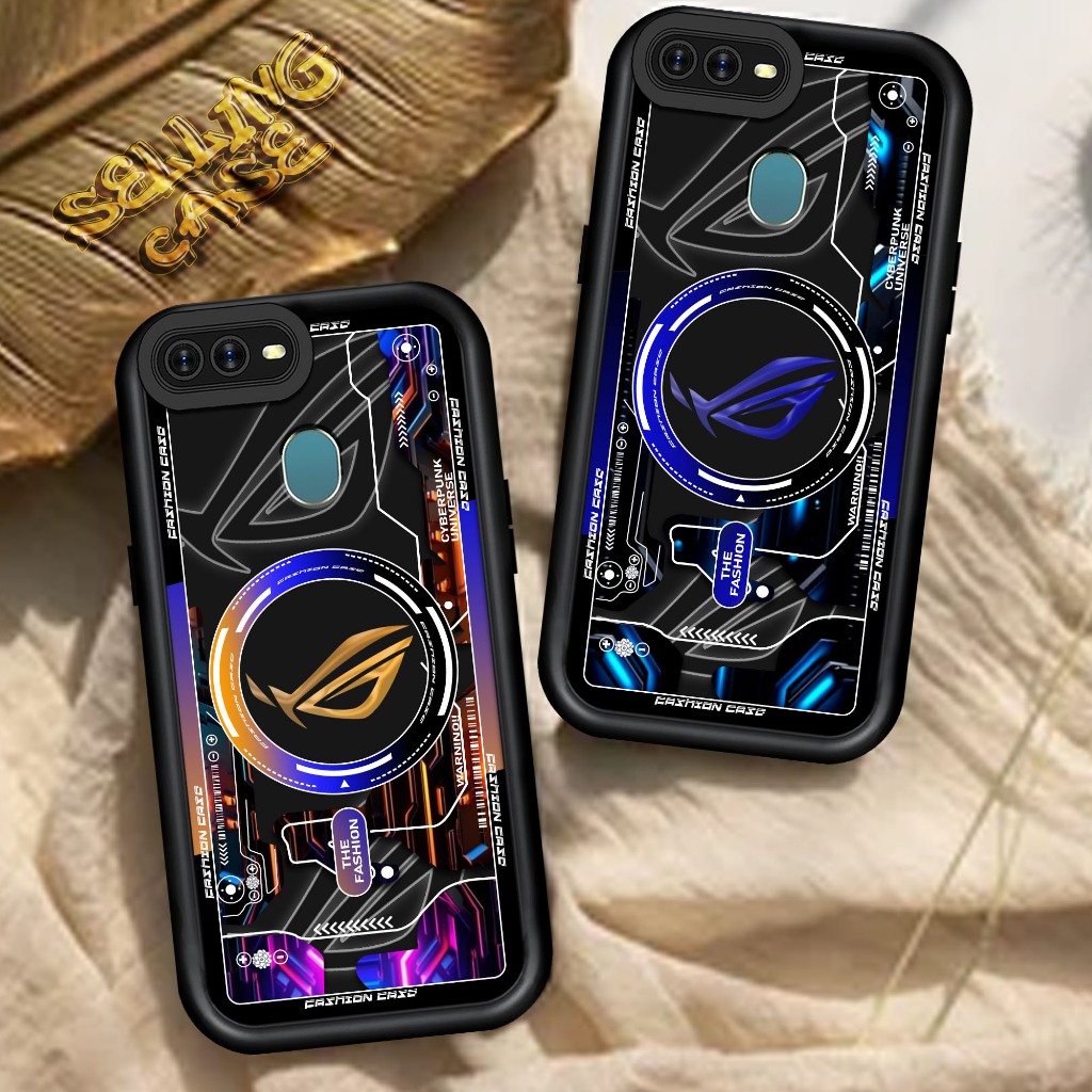 Casing Hp For OPPO A5S A7 A12 A11K ROG1 Case Handphone Bahan Silicon Glossy Camera Protect