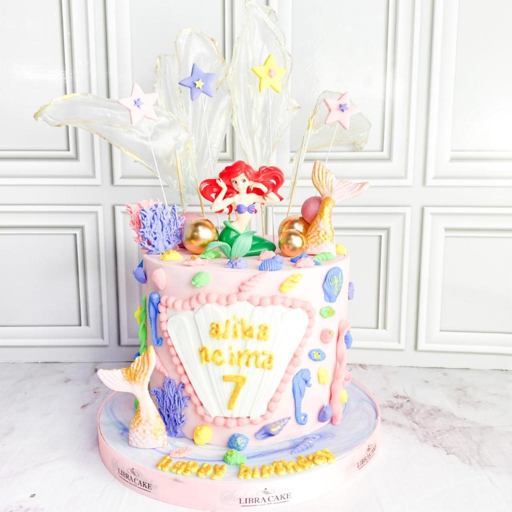 Kue Ulang Tahun/Birthday Cake/Kue Ultah Tema Mermaid/Mermaid cake/Kue Putri duyung
