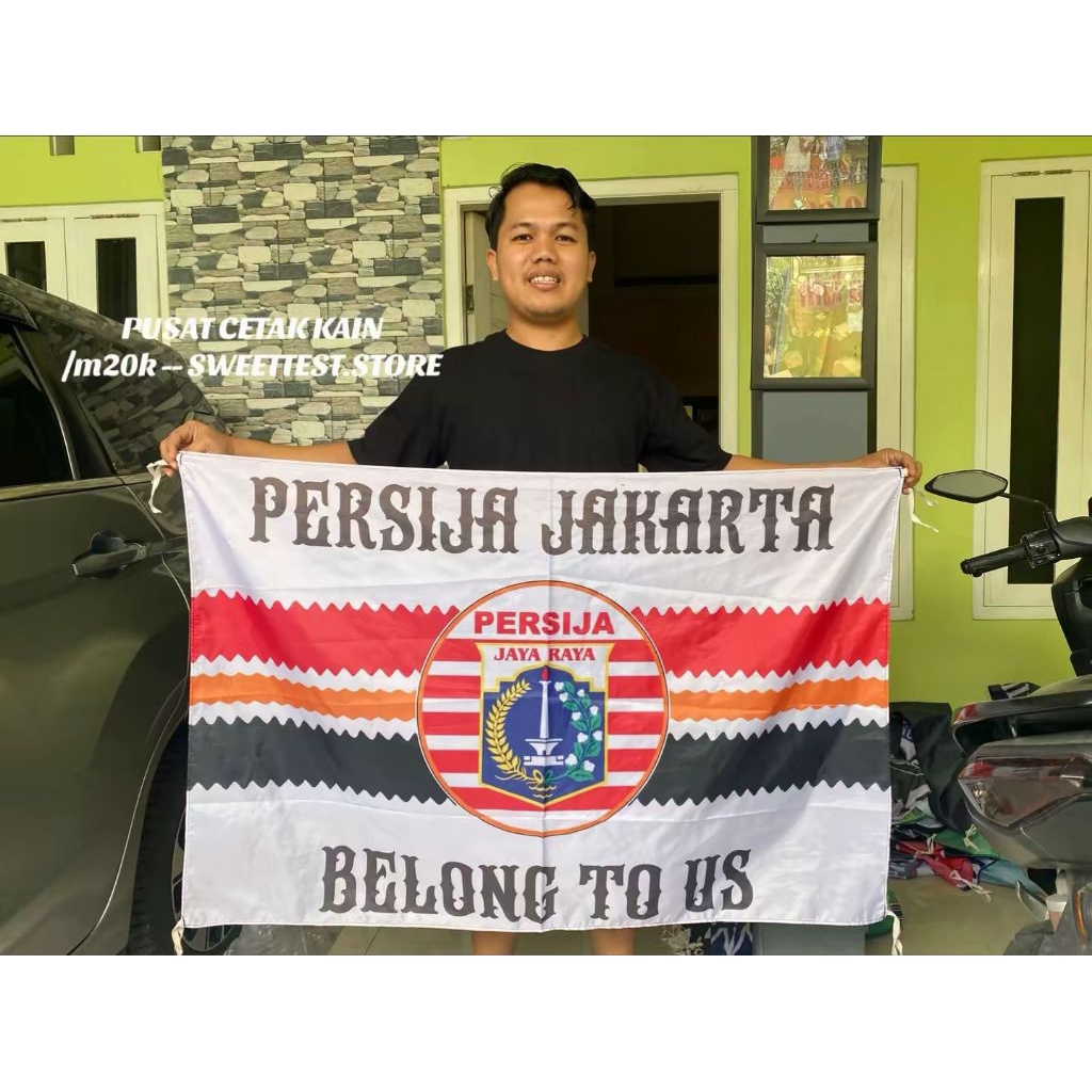 PROMO FLAG + GIANTFLAG PERSIJA + MINIFLAG PERSIJA + FLAG PERSIJA
