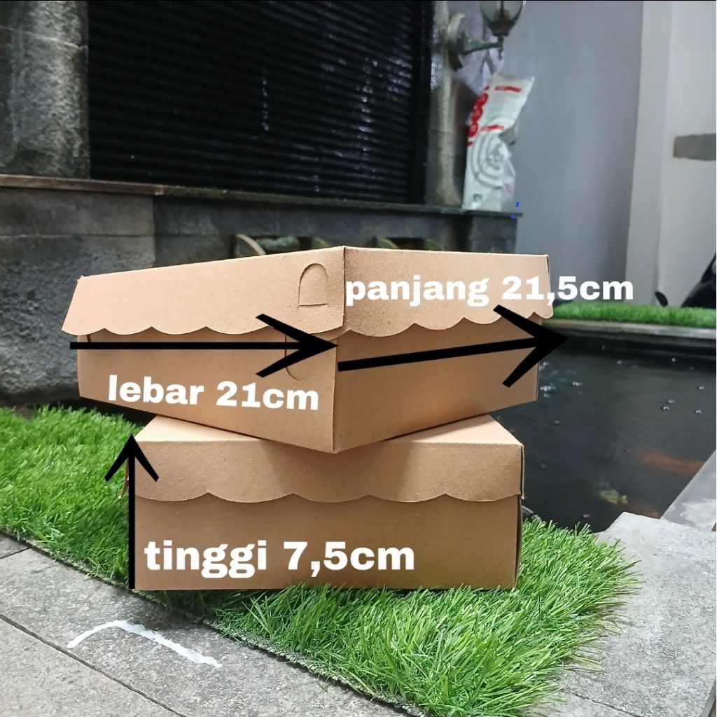 R10-Kotak dus kraft coklat/Kotak dus nasi catering/Kotak dus nasi