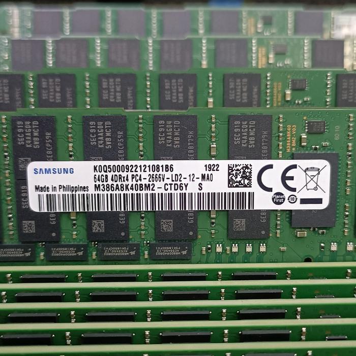 Memory Ram  64gb DDR4 Pc4-2666V Ecc Register SAMSUNG/ SK-HYNIX [Bergaransi}
