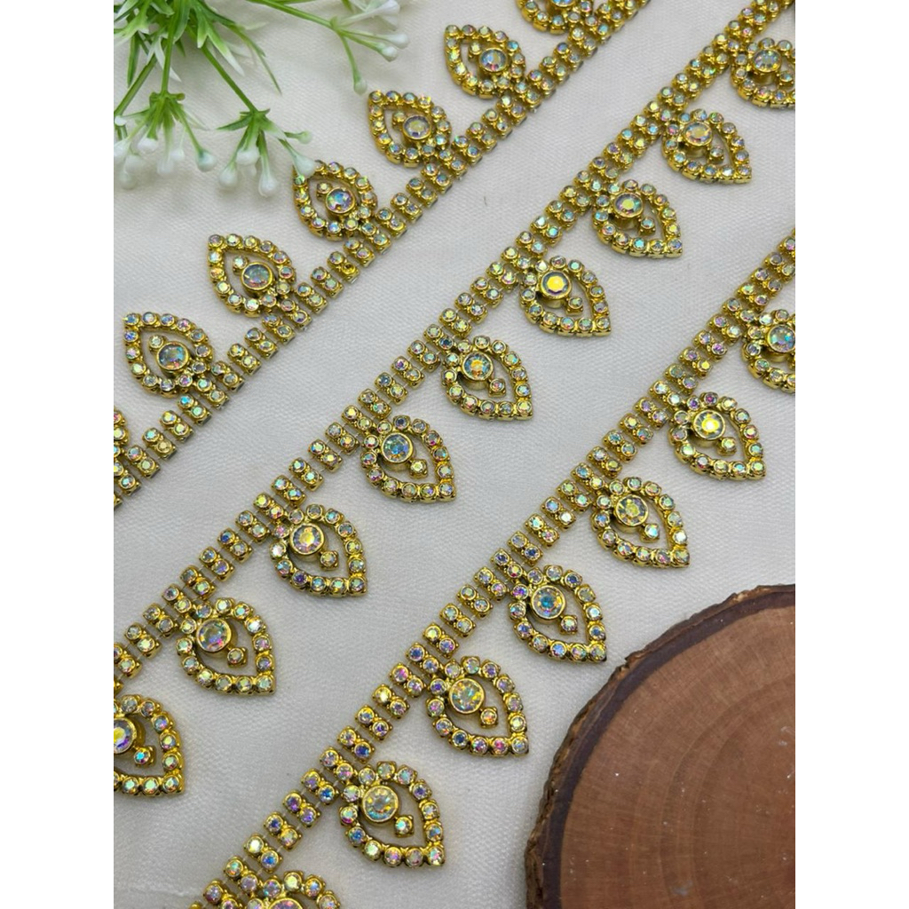 Variasi payet meteran GOLD baju bodo/baju kebaya per meter