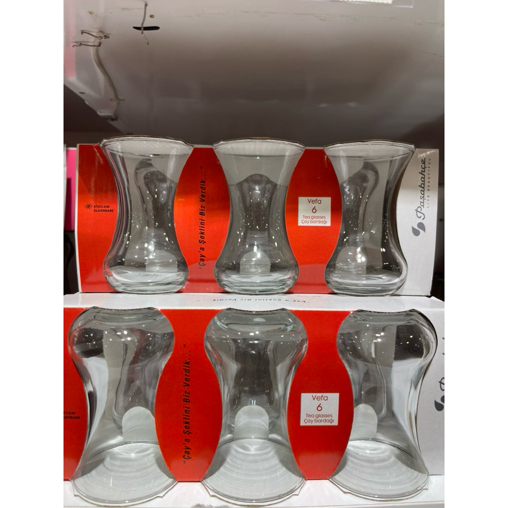 CANGKIR TEH TURKI GELAS TEH TURKI ISI 6 PASABAHCE