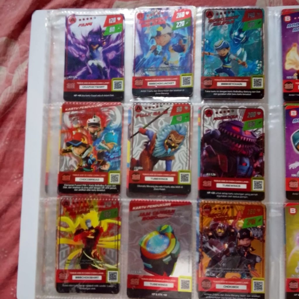 card Boboiboy galaxy Choki Choki hologram