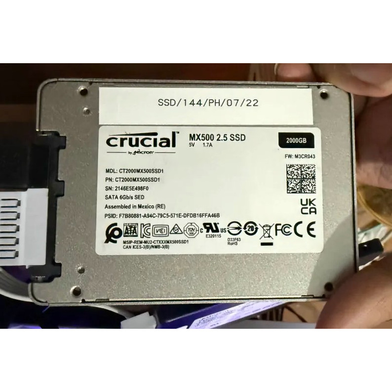 SSD Crucial MX500 2TB SATA