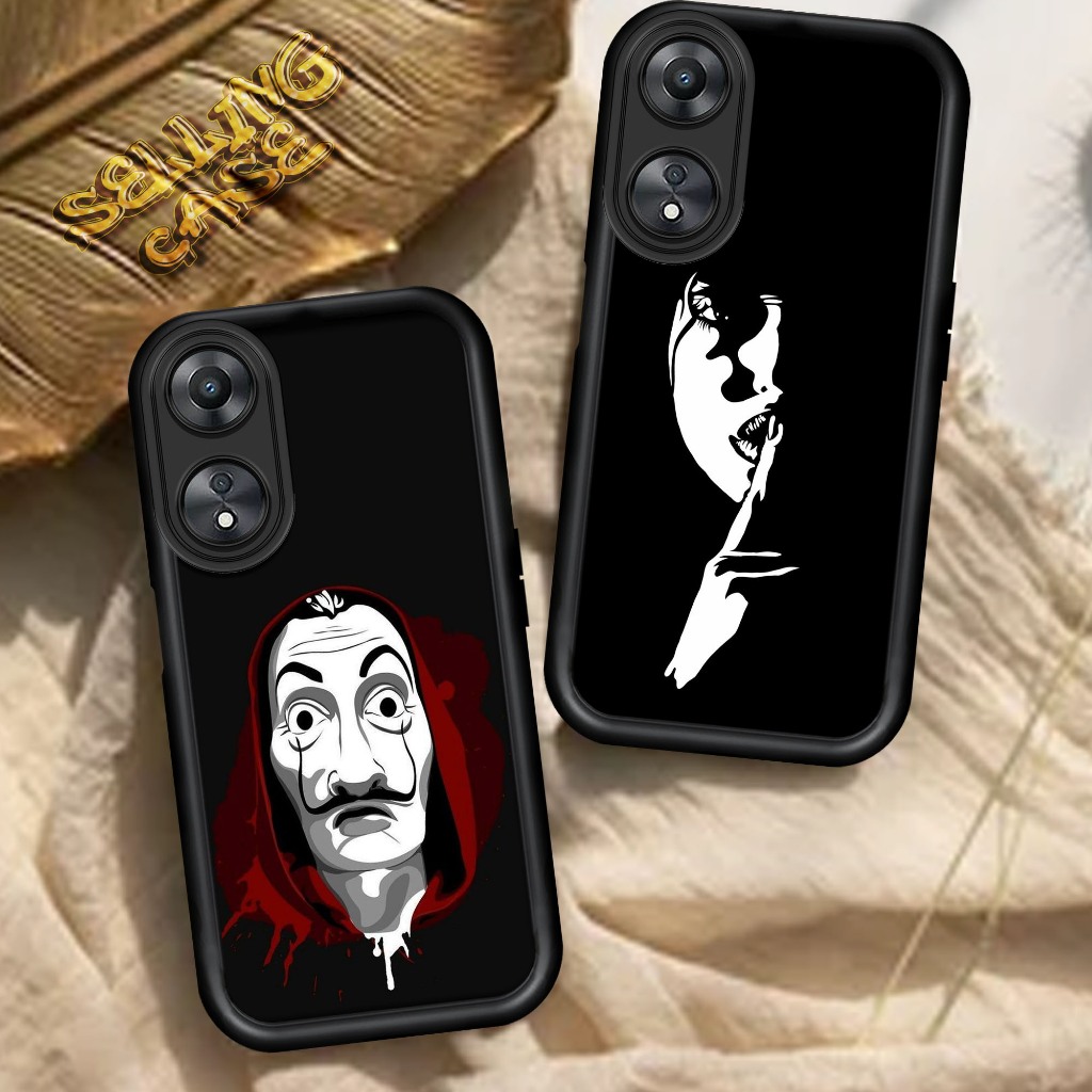 Casing Hp For OPPO A58 5G A58X TOPENG Case Handphone Bahan Silicon Glossy Camera Protect