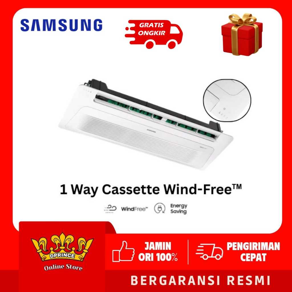 SAMSUNG AC Cassette WindFree (1-way Flow) Inverter AC035FE1D 1.5 PK (1 Phase)