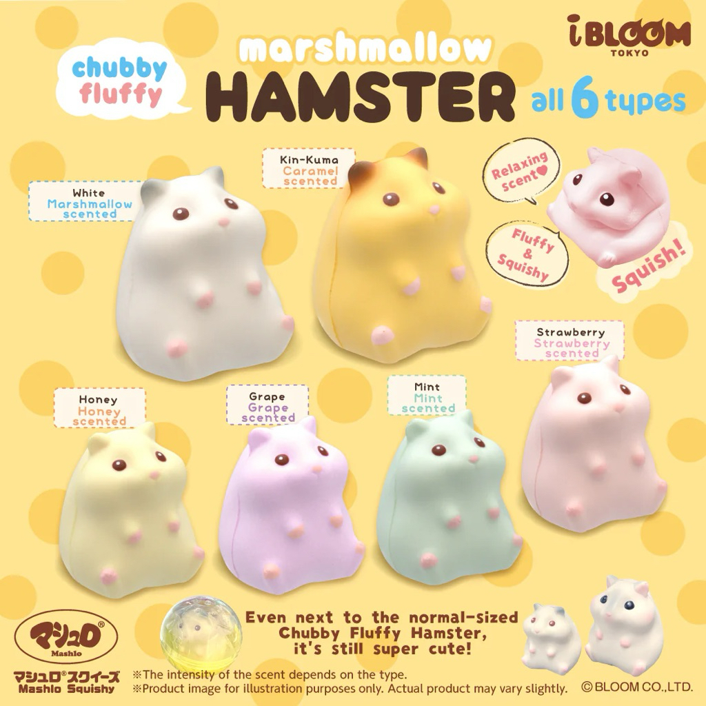 MOMOCUPPY hamster gachapon squishy ORIGINAL IBLOOM JAPAN