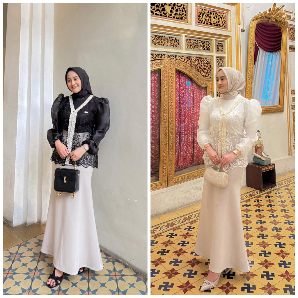 MAMIKARA - BAJU LEBARAN - CARDIGAN RENDA - OUTER BROKLAT - BAJU KONDANGAN - COUPLE LEBARAN 2026 - KA