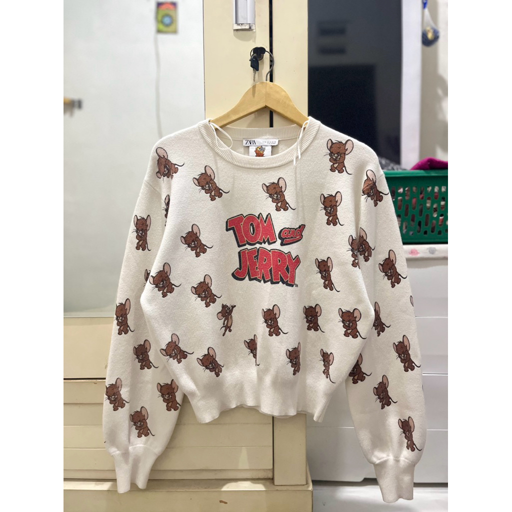 ZARA x Tom & Jerry sweater karakter (tf 210k BACA DESKRIPSI PRODUK)