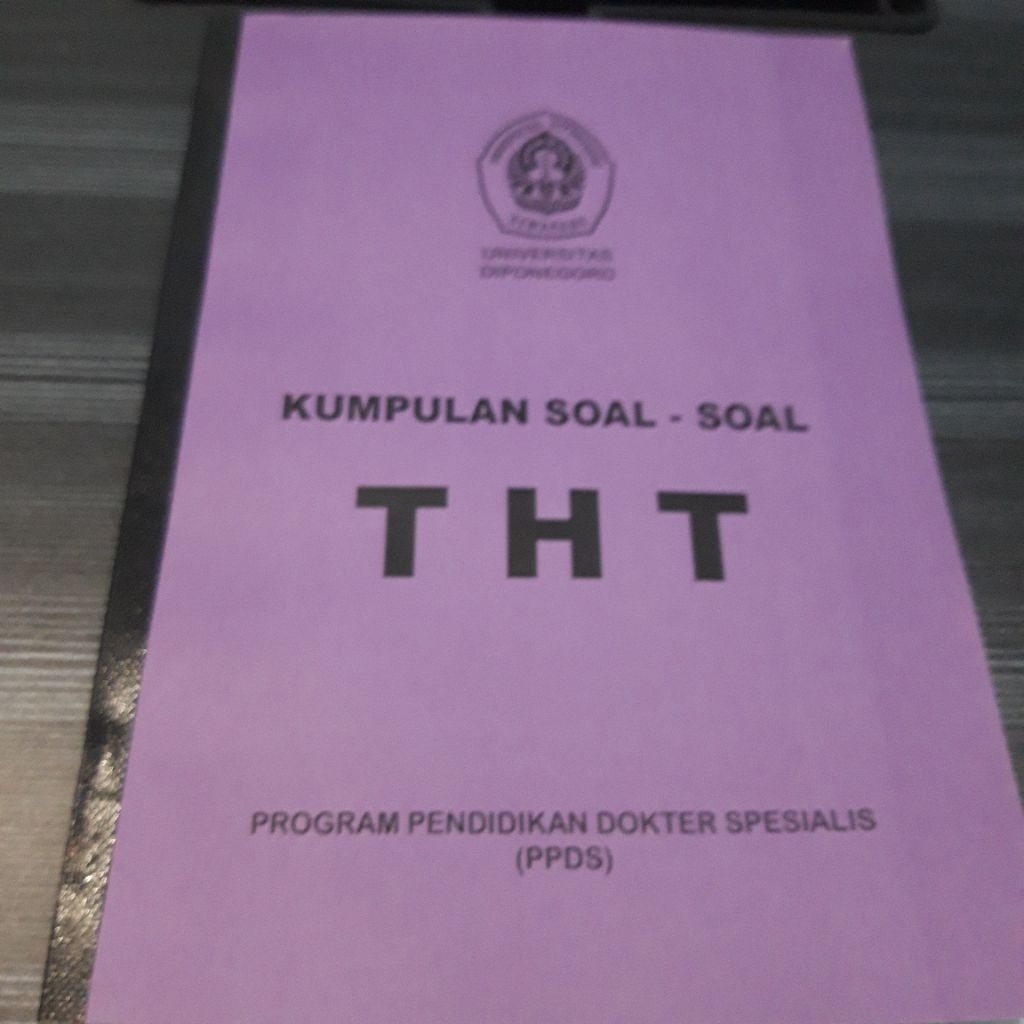 Buku Soal PPDS THT Undip Preloved Universitas Diponegoro