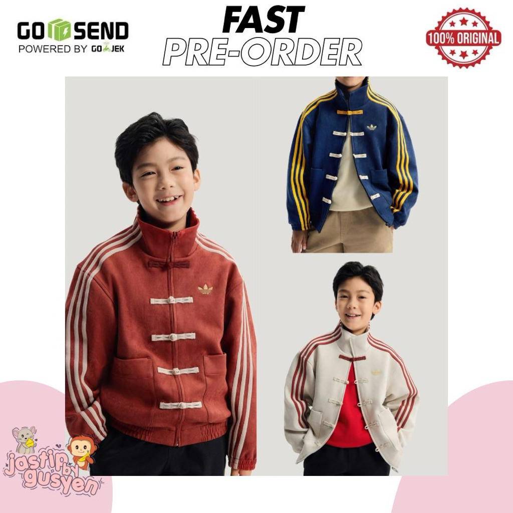 [HANDCARRY] ADIDAS CHEONGSAM CHINESE NEW YEAR JACKET - KIDS CHINA'S EXCLUSIVE