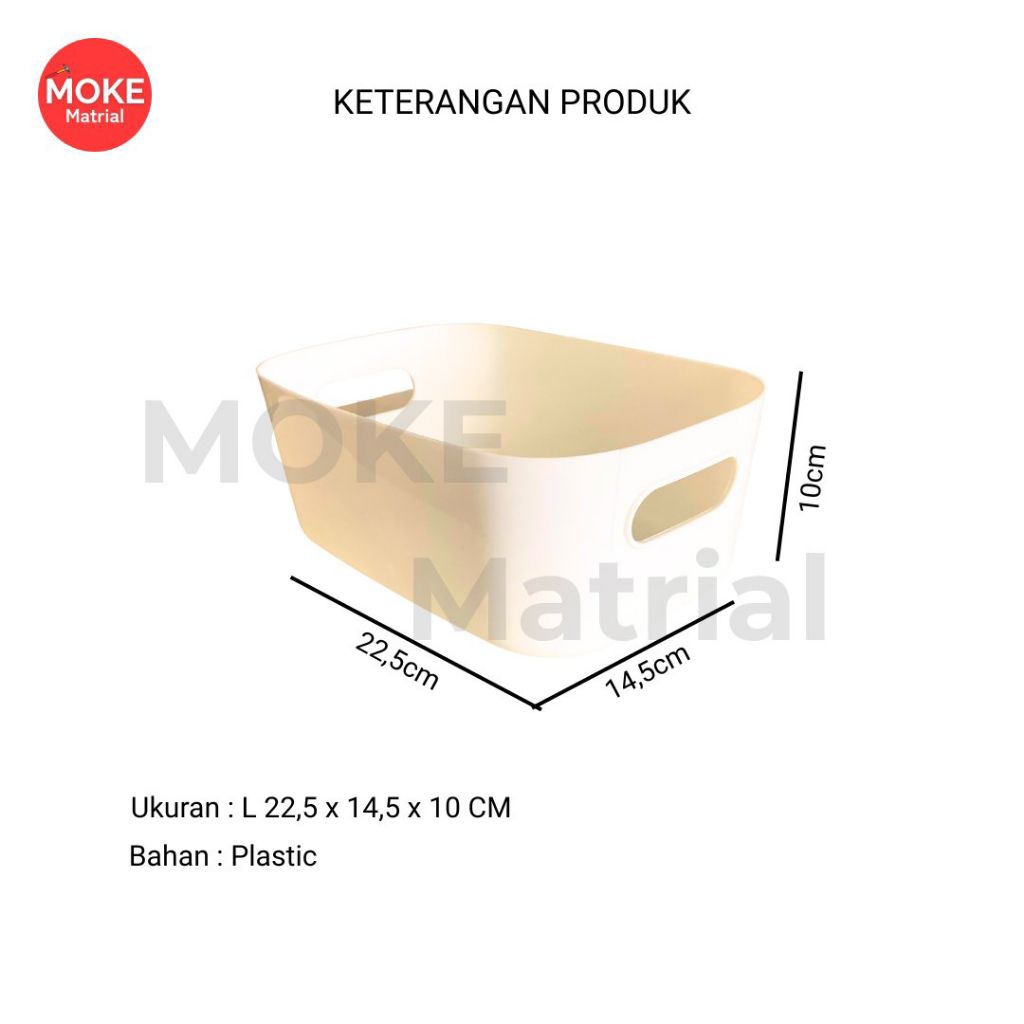 Keranjang Serbaguna Kotak Penyimpanan 22,5 x 14,5 x 10 CM