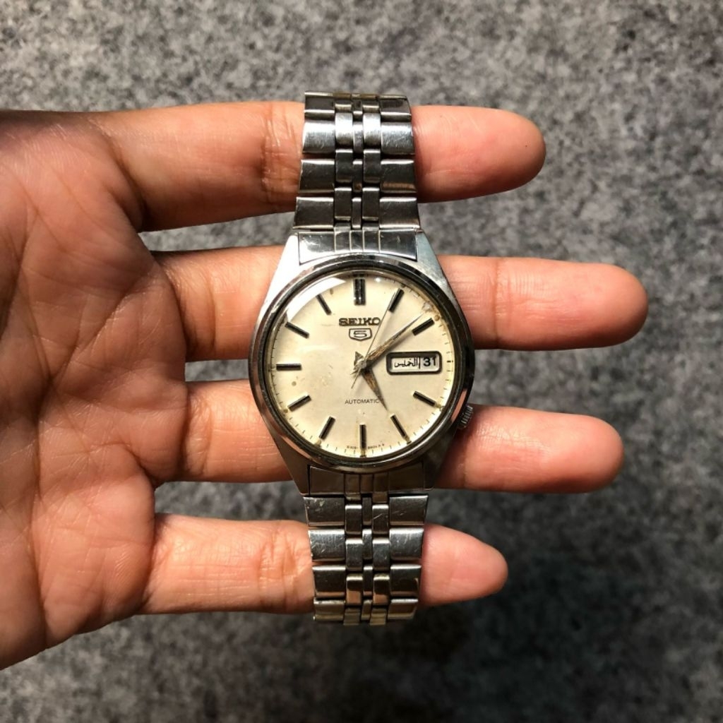 Jam tangan pria seiko 5 second original