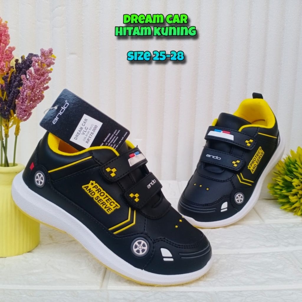 SEPATU ANAK LAKI-LAKI 2 3 4 TAHUN ANDO SIZE 25-28 - SEPATU KARAKTER ANAK COWOK - SEPATU SNEAKERS ANA