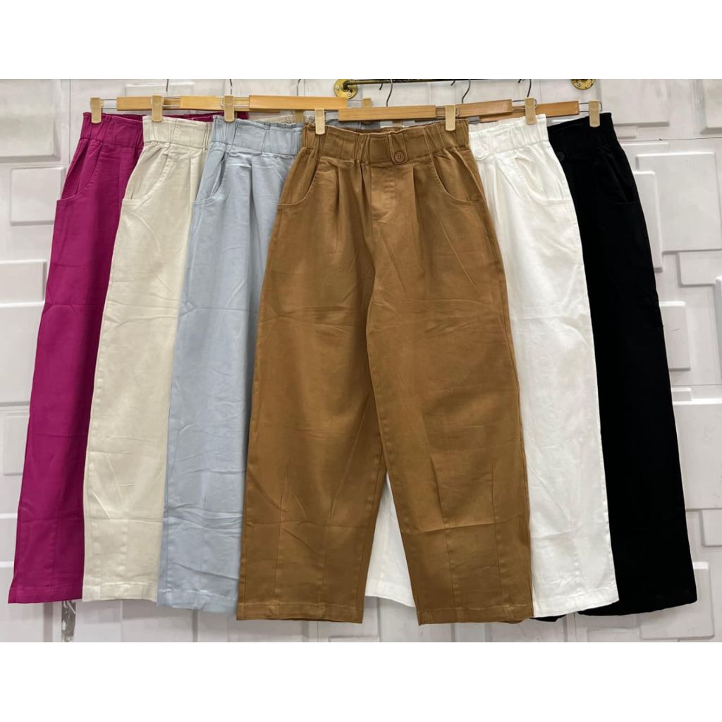 SALE STOCK TERAKHIR  Celana bagggy kulot by.Jin Ling 919