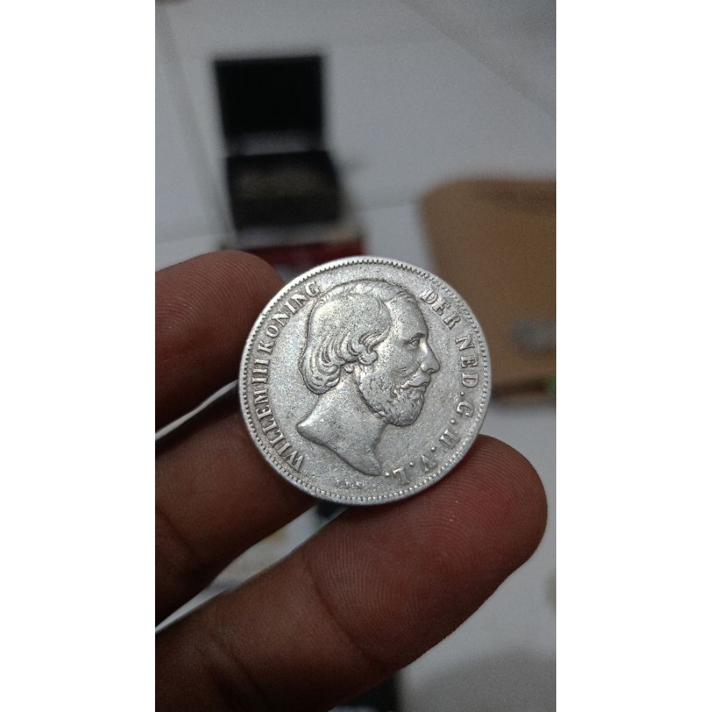 koin 1 Gulden willem 3