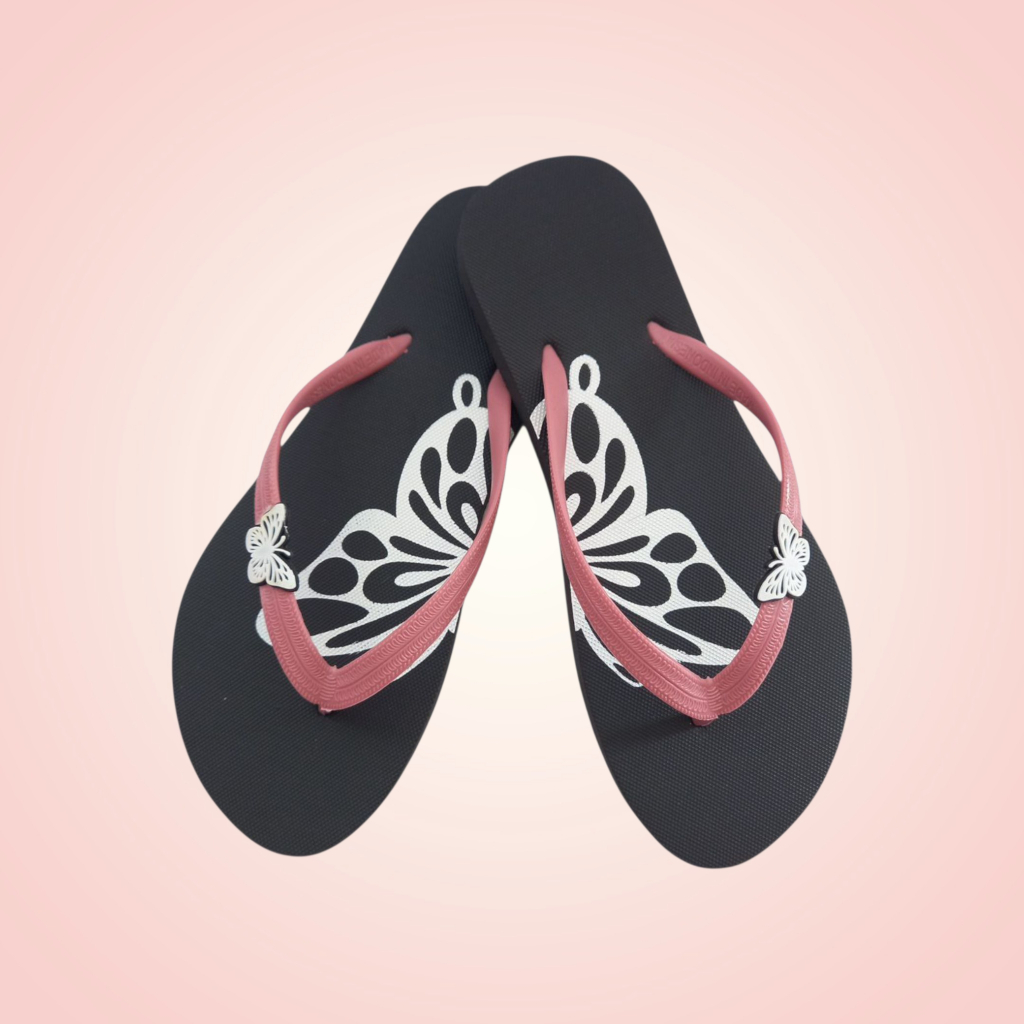 Sandal Butterfly Wanita Dewasa Asli Karet Untuk Sehari-hari