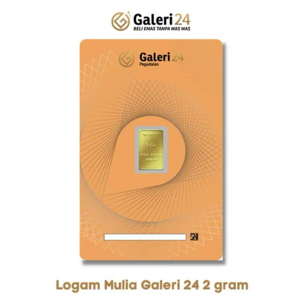 Logam Mulia Galeri 24 2 gram / Emas Batangan 2gr Galeri24
