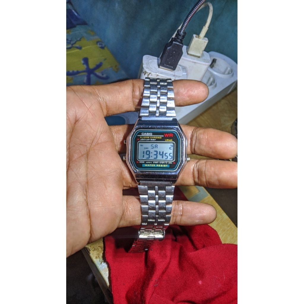 Jam tangan pria CASIO A-159W PRELOV