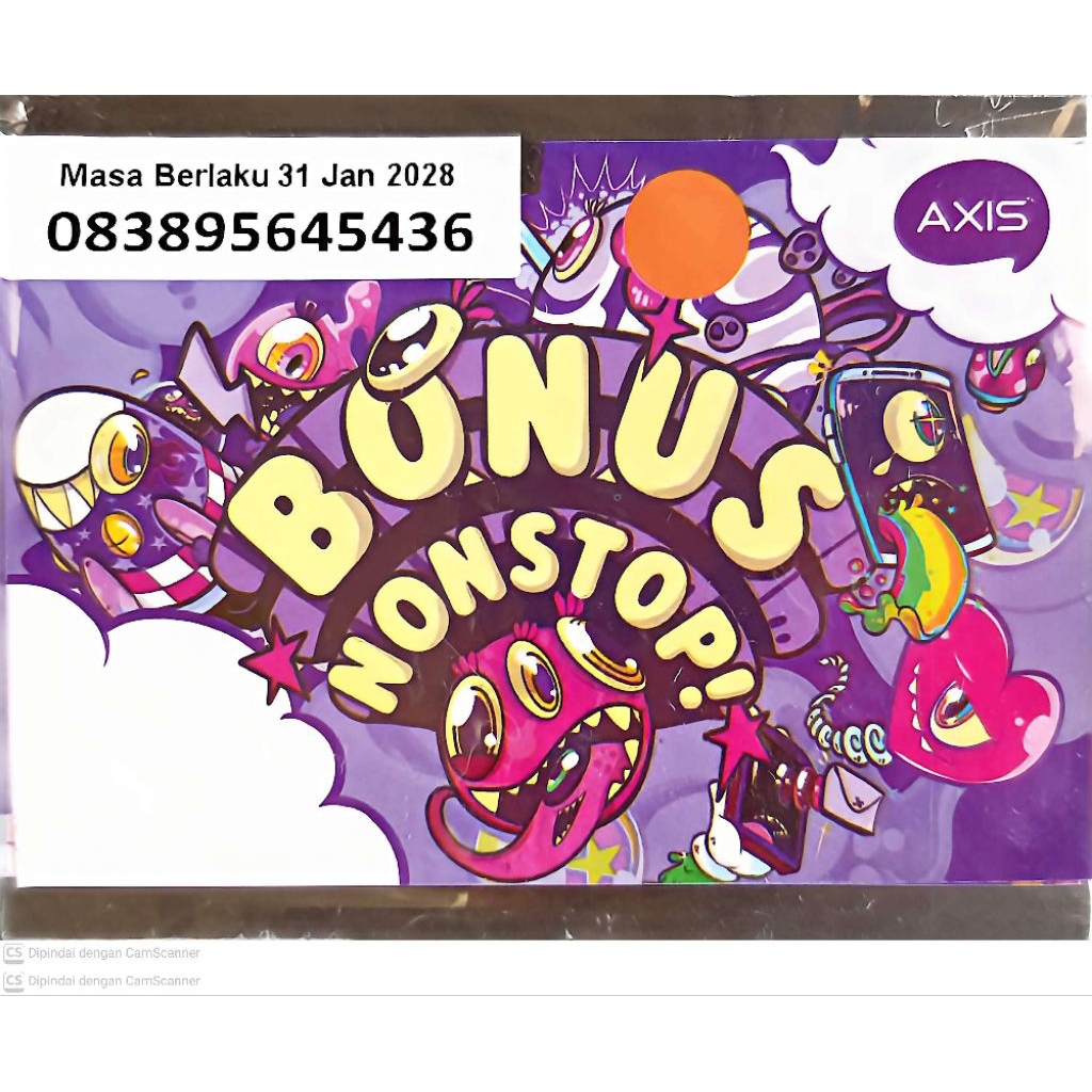 Kartu Perdana Axis Reguler [SEGEL & FRESH]