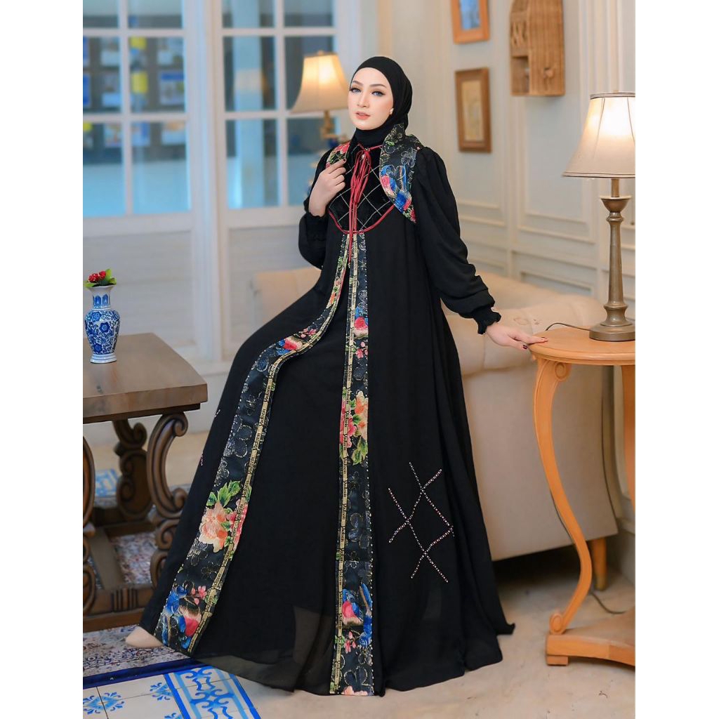 Samira Series II by Yodizein #gamis elegant dan mewah #gamis premium #rekomendasi gamis lebaran