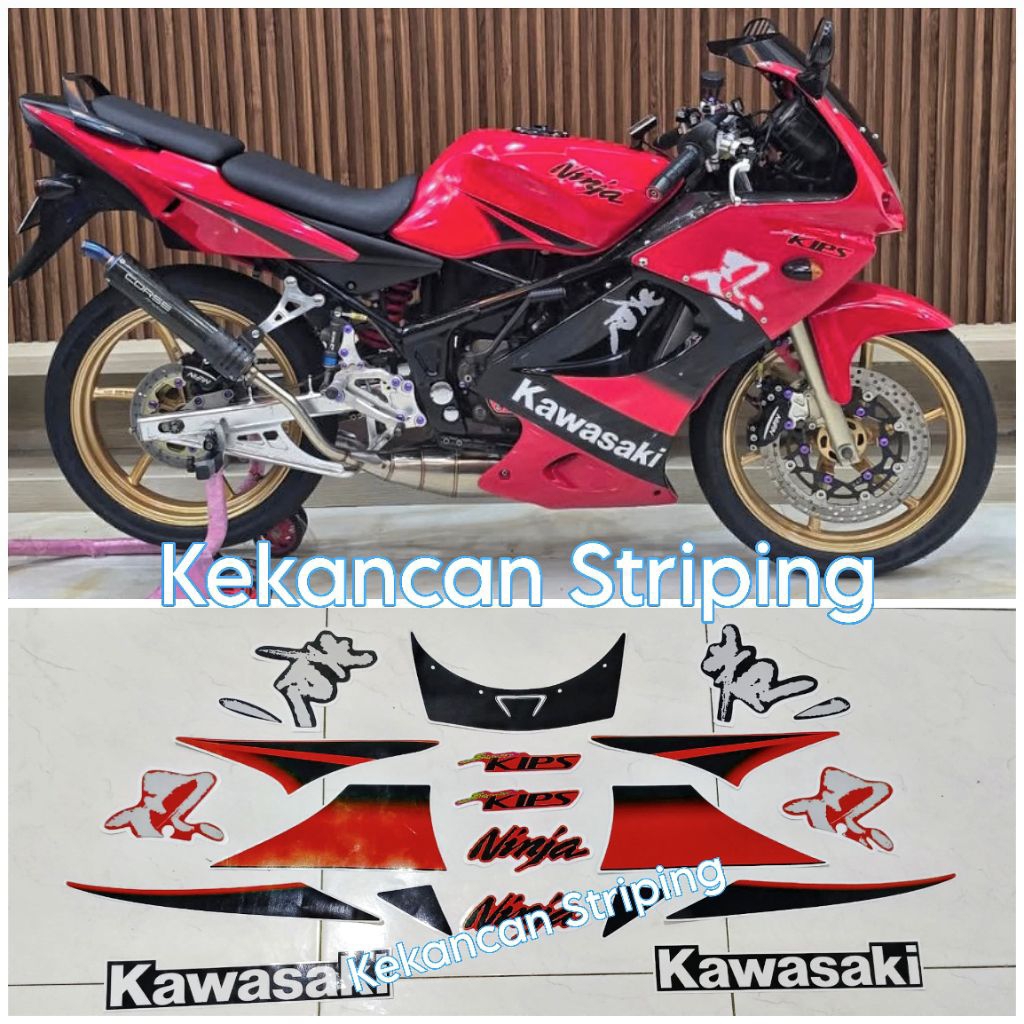 Striping sticker kawasaki Ninja RR OLD SE GEN 4 (Tahun 2011 - 2012)