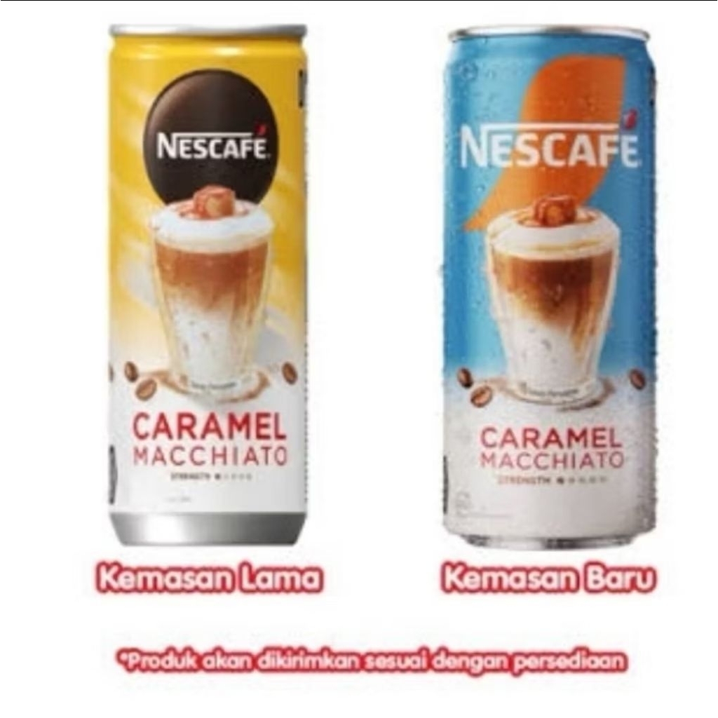 Nescafe Coffee Drink Caramel Macchiato Kaleng  220 ml