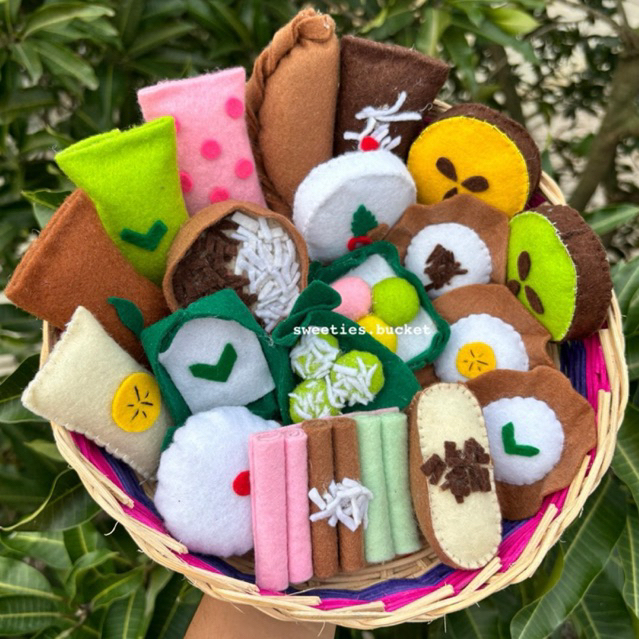 Replika Flanel Jajanan Tradisional || Replika Jajanan Pasar || Flanel Jajanan Pasar || Aplikasi Flan