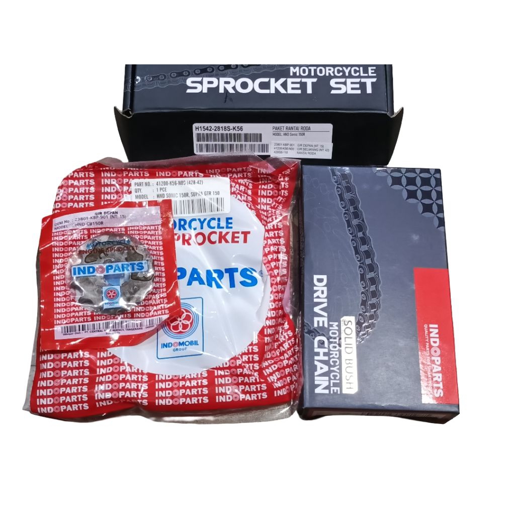 gear set gir kit gear set honda Sonic 150R New Sonic 150 Indoparts