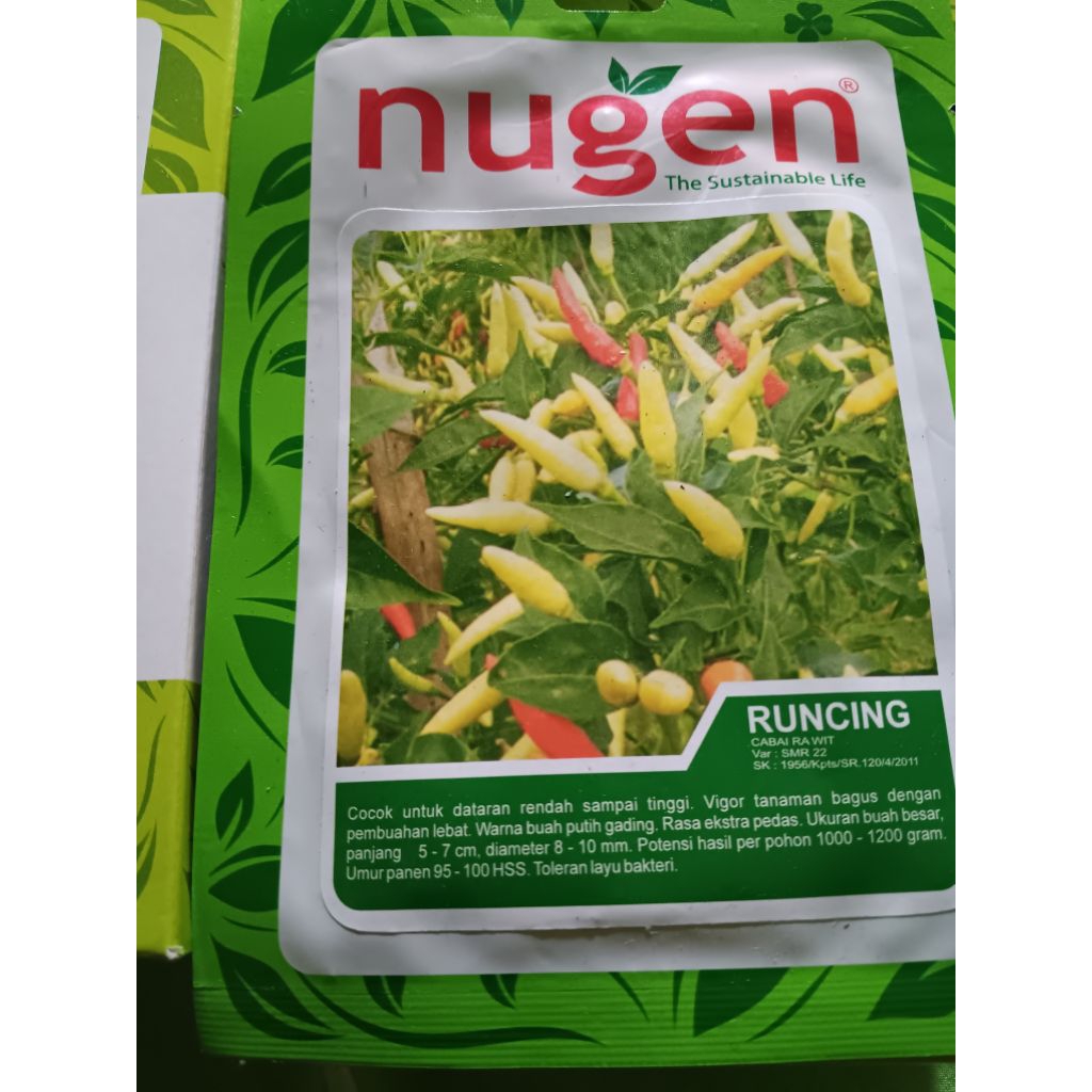Benih Cabai Rawit RUNCING - nugen  10 gr
