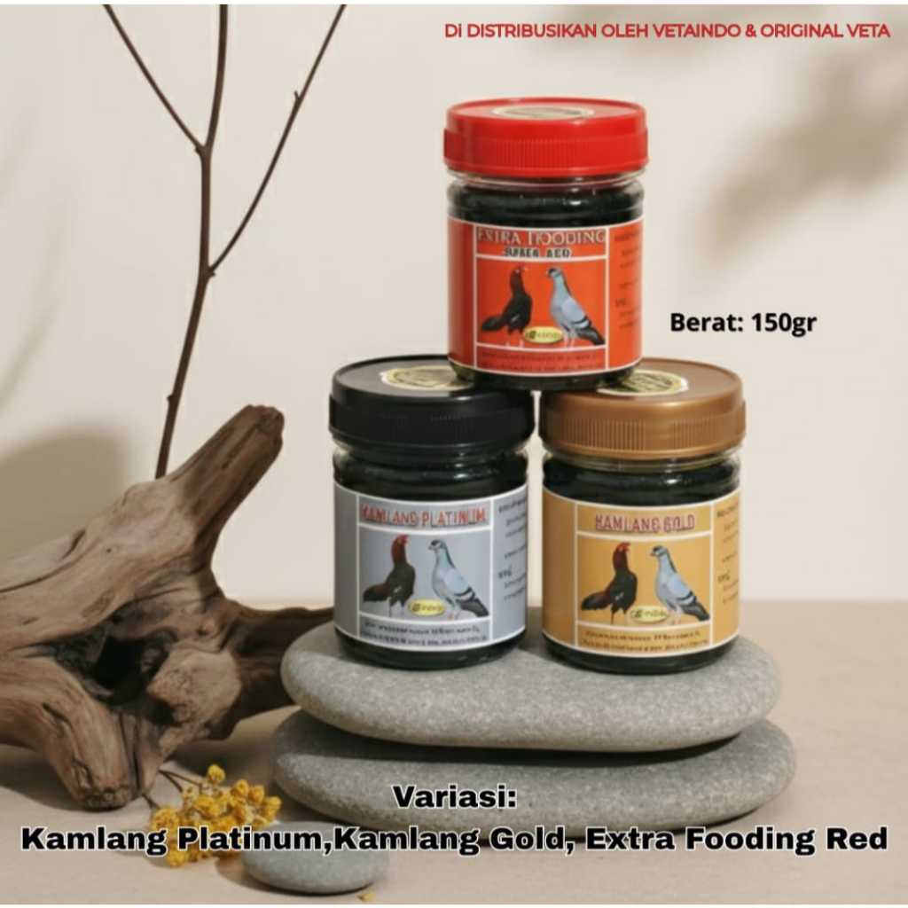 KAMLANG AYAM MERPATI 150gr  (PRODUK BEST) GOLD PLATIUM EXTRA FOODING RED