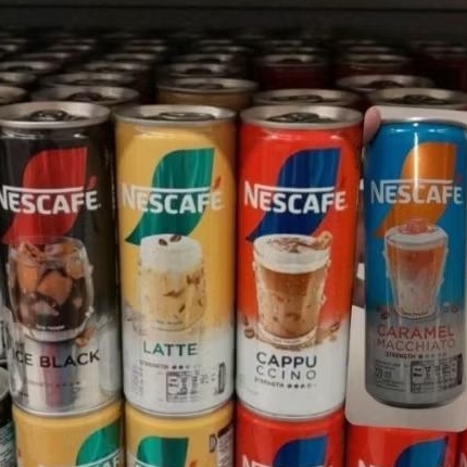 Nescafe Kopi Kaleng Per Dus 220ml ( isi 24 ) LATTE / CAPUCCINO / CARAMEL MACHIATO / ICE BLACK