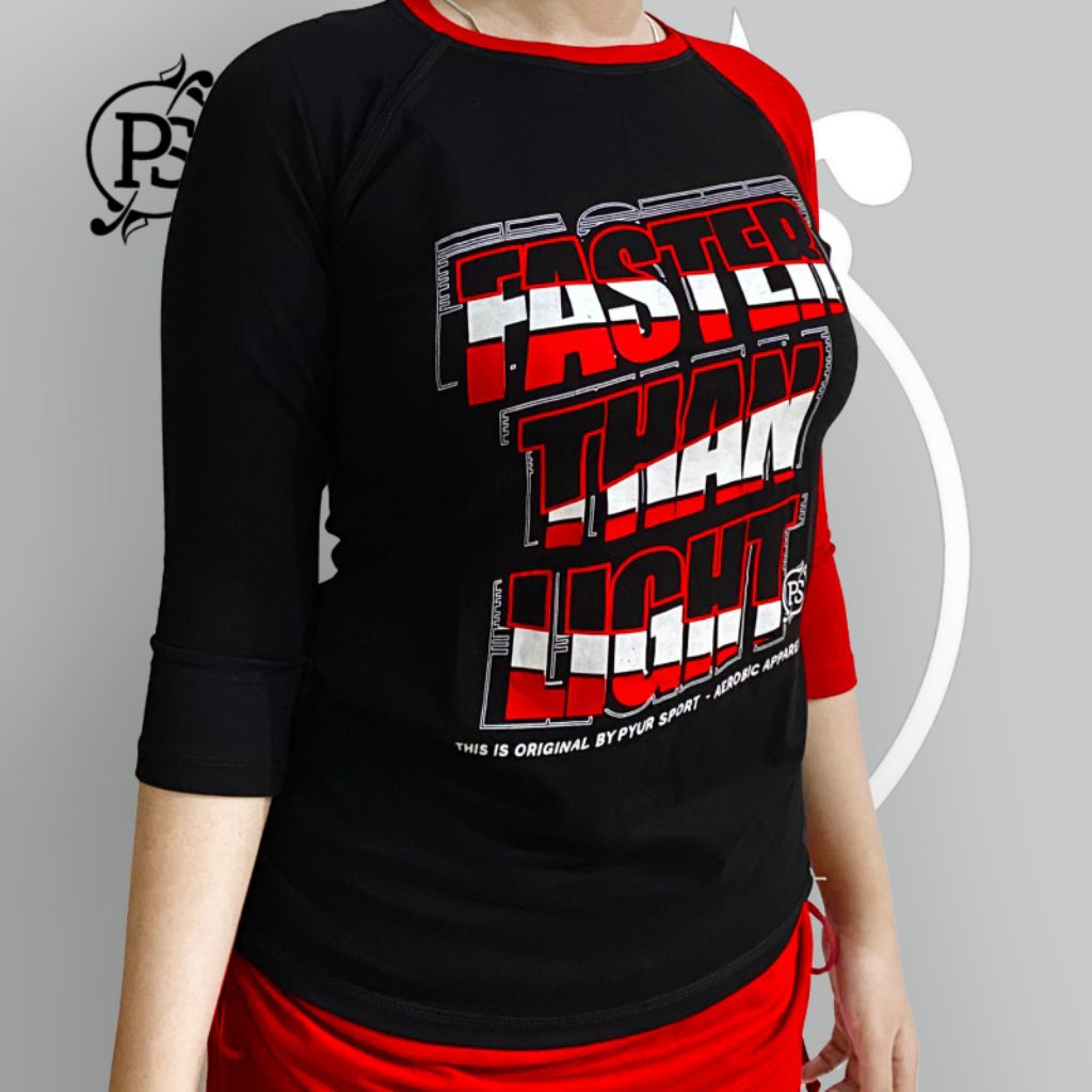 Pyur Sport ATASAN OLAHRAGA SENAM LENGAN 3/4 FASTER