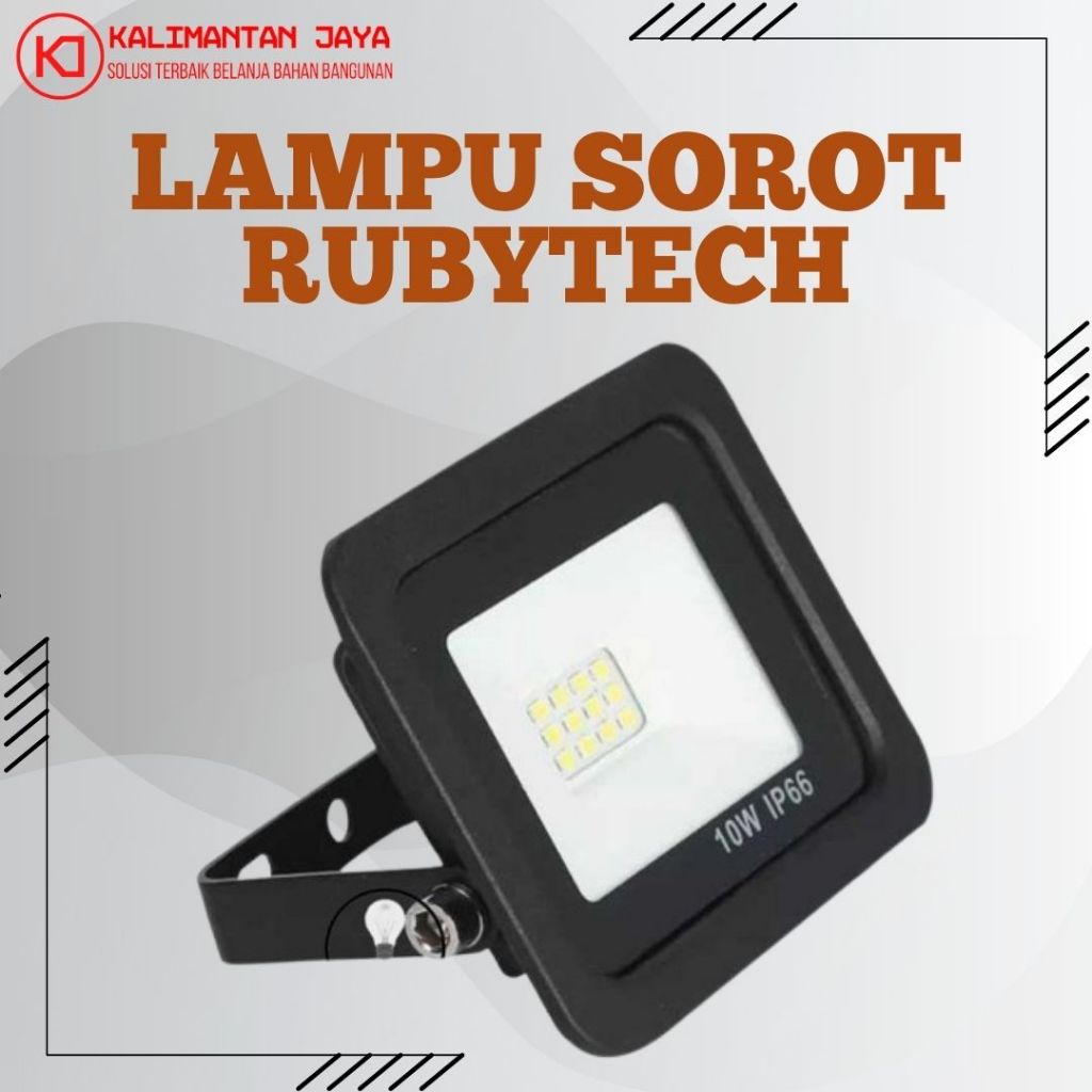 LAMPU SOROT RUBYTECH 10W WARM WHITE