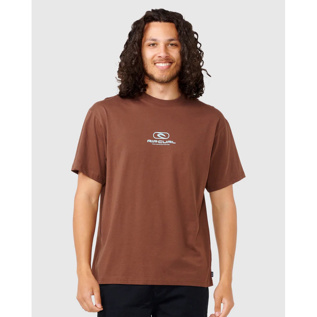 RIPCURL baju kaos logo brown NEW ORIGINAL 100%