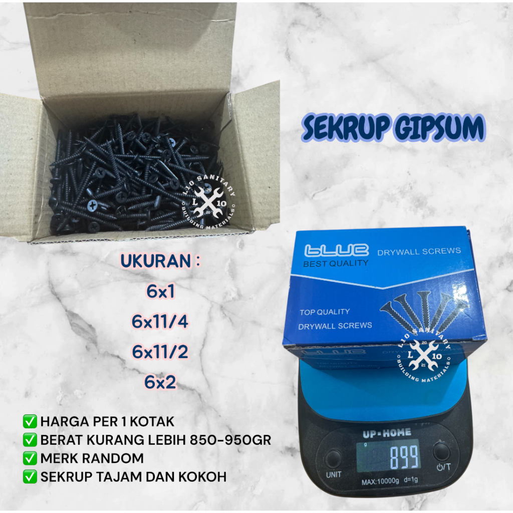 Sekrup Gipsum / Sekrup Gypsum / Skrup Gipsum / Sekrup Gipsum / Drywall Screw