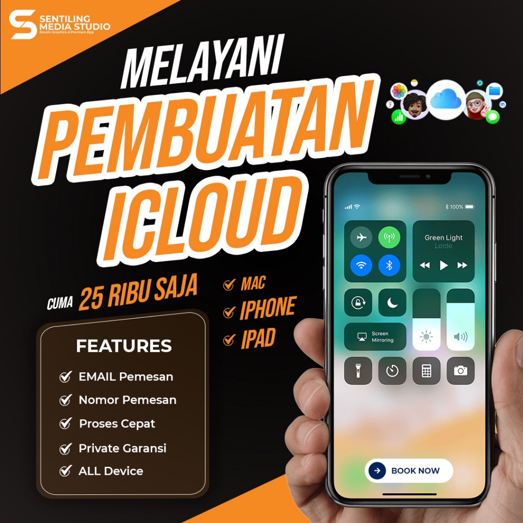 PEMBUATAN ICLOUD APPLE ID PERMANEN GARANSI